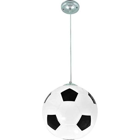 Fußball-kronleuchter, Kinderzimmer-kronleuchter, Innenbeleuchtung, Kreativer Persönlichkeits-kronleuchter, Wohnzimmer, Esszimmer, Schlafzimmer, Warme Beleuchtung 20 Cm (schwarz)
