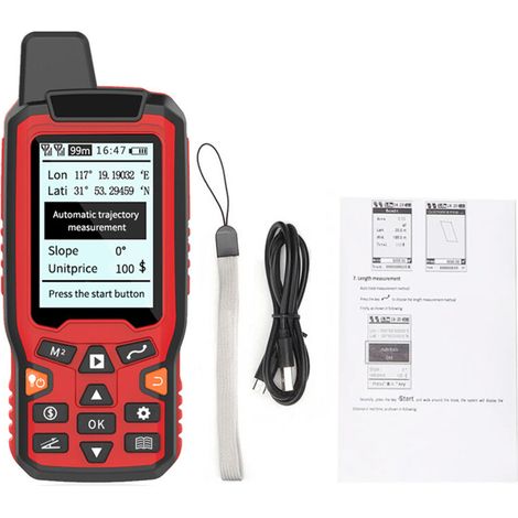 Gps-landflächenmessung, Usb-handgerät, Streckenberechnung, Hintergrundbeleuchtetes Lcd-messgerät, Automatische Flugbahn Mit Fahrzeug Am Hang Und Manueller Entfernungseinstellmodus