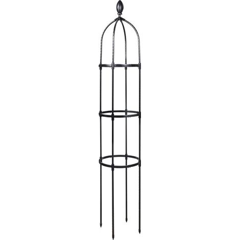 Gartenstecker 145 Cm Säule Rosensträucher Stütze Für Kletterpflanzen Ø 31,7 Cm Gartenobelisk