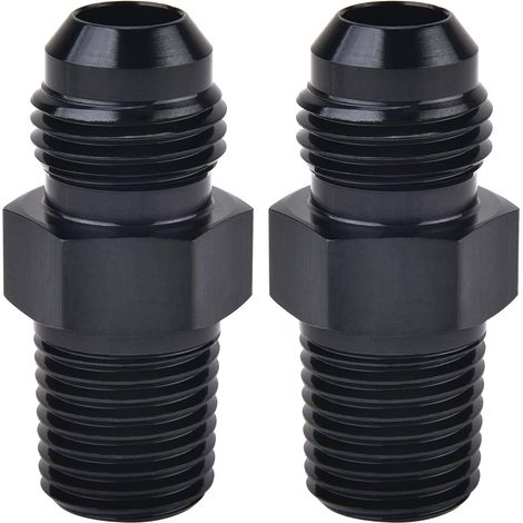 Satz Mit 2 Schlauchverschraubungsadaptern (6an Auf 1/4″ Npt) – Für Den Austausch Im Kfz-kraftstoffsystem