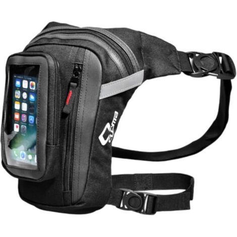 Gürteltasche Satteltasche Outdoor Tragbare Beintasche Oberschenkel, Reittasche, Motorradtasche – 265 180 40 Mm – Schwarz