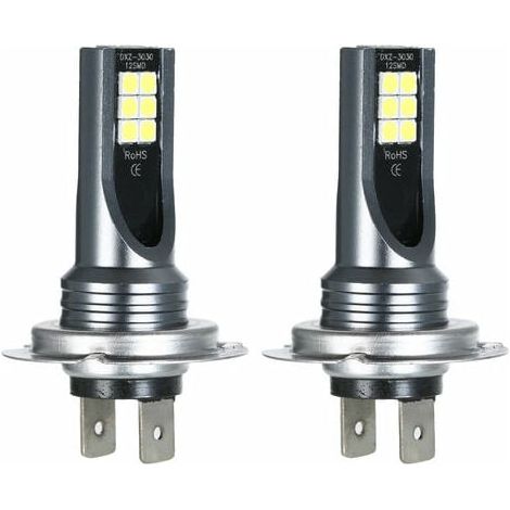 H7 Auto-led-nebelscheinwerfer, 200 W, Scheinwerferlampen-set, 6000 K, Weißes Lauflicht, Versteckter Decoder, Nebelscheinwerfer, Schwarz