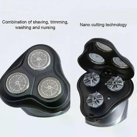 Honornic – Elektrorasierer Für Männer, Wasserdicht, Elektrische Trimmer, Nassgebrauch, Wiederaufladbarer Akku, Rotationsrasierer, Rasiermaschinen