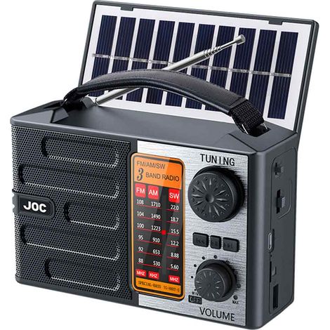 Handkurbel- Und Solar-notfallradio 10000 Mah – Fm/am-radio – Usb-ladegerät – Led-taschenlampe