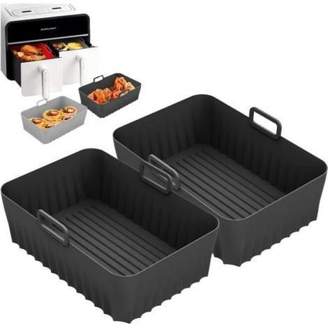 Heißluftfritteusen-zubehör, 2er-pack Luftform 9,5 L, Heißluftfritteusen-zubehör, Silikon-luftfritteusen-topfform Für Instant Pot