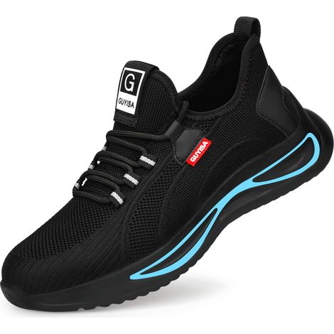 Herren-sicherheitsschuh, Damen-arbeitsschuh, Sicherheits-turnschuhe, Leicht, Atmungsaktiv, Stahlkappenschutz (40eu)
