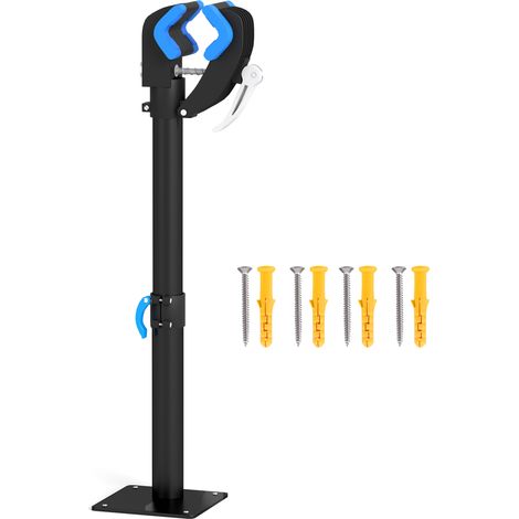 Höhenverstellbarer Fahrrad-montageständer, 360° Drehbare Klemme, Max. Laden. 25kg, 41-60x13x13cm, Schwarz