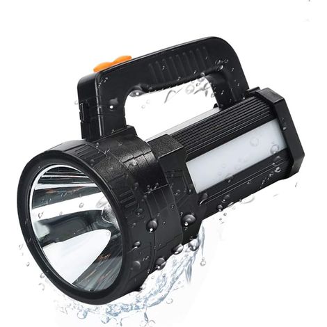 Ipx4 Wasserdichte Wiederaufladbare Led-taschenlampe, Leistungsstarke 3-in-1-led 9600 Mah / 11000 Lumen, Tragbare Campinglampe, Wiederaufladbare Taschenlampe Zum Wandern, Camping – Gürtel Und Ladegerät