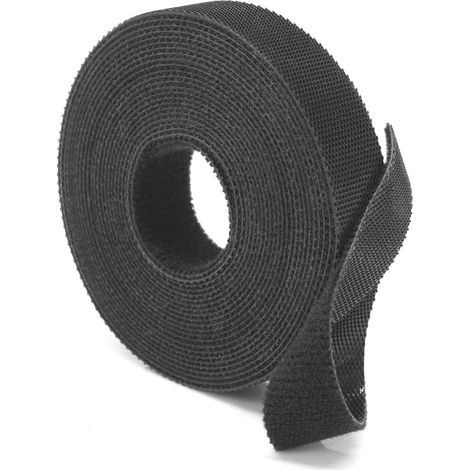 Kabelbinder Mit Selbstklebeband, Breite 16 Mm, Schwarz, Länge (5 M)