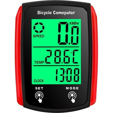 Kabelloser Bluetooth-gps-fahrradcomputer Mit Ip67-wasserdichtigkeit, Lcd-tachometer, Automatischem Kilometerzähler, Echtzeit-fahrradzubehör, Englischer Geschwindigkeitstrack