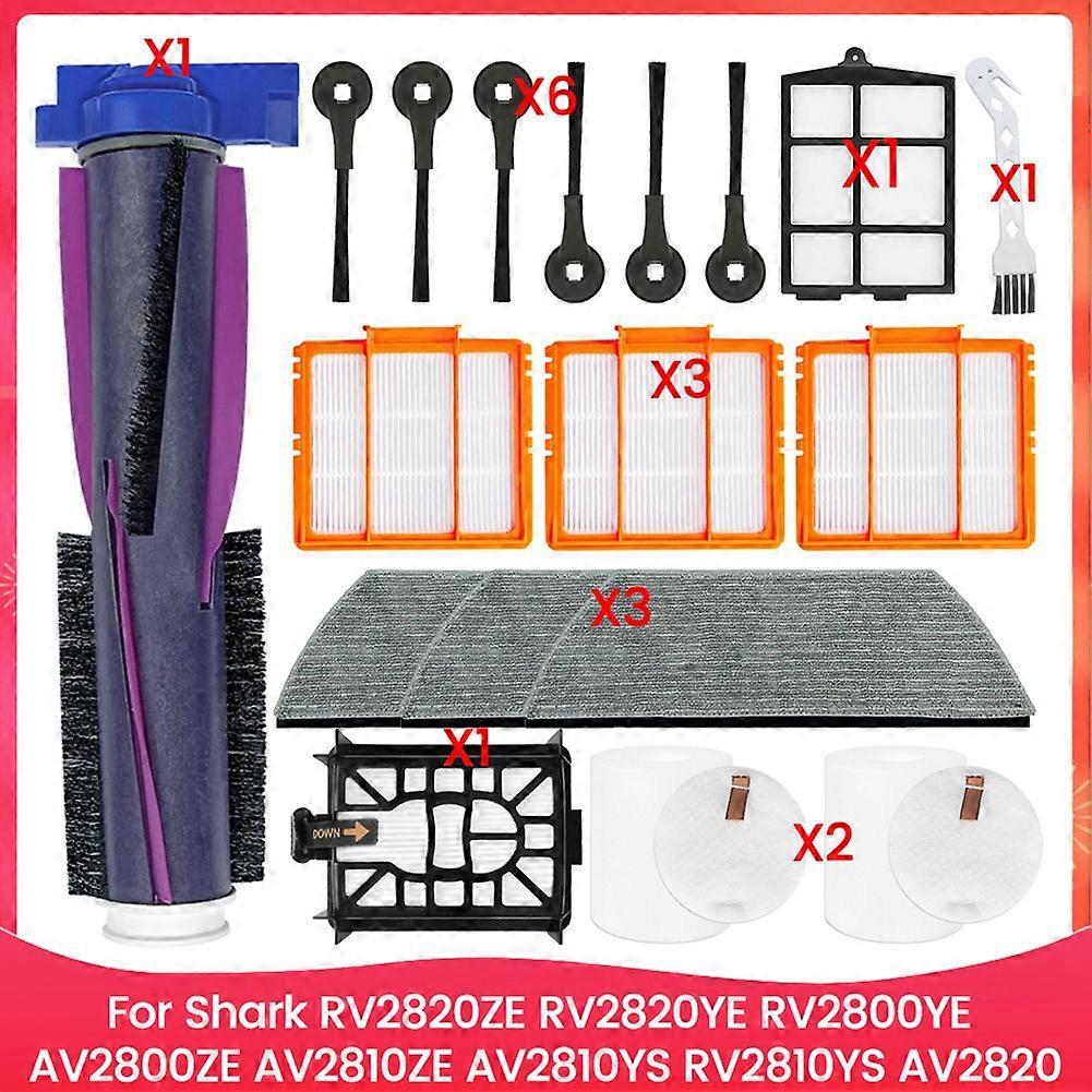 Pour Aspirateur Robot Shark Av2820/rv2820ye/rv2820ze : Brosse Latérale Principale, Préfiltre, Filtres Post-moteur, Filtres Pré-moteur