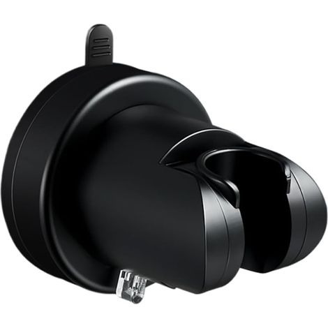 Kunststoff-duschhalter, Verstellbarer Duschkopfhalter, Saugnapf-duschkopfhalter, Stanzfrei, Schwarz