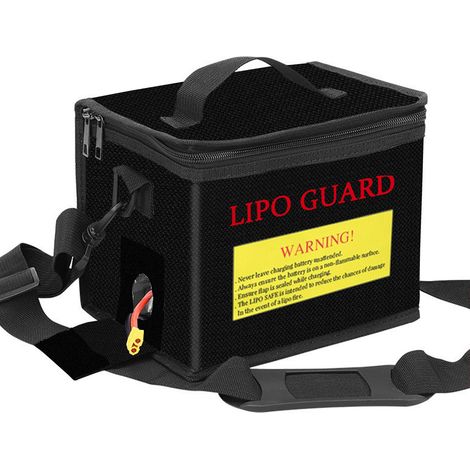 Lipo-sichere Tasche, Flammhemmend Und Explosionsgeschützt, Lipo-tasche, Batteriefach, Anti-feuer-tasche, Schutz-batterietasche Mit Doppelverschluss Und Verstellbarem Schultergurt Zum Laden Und Aufbewa