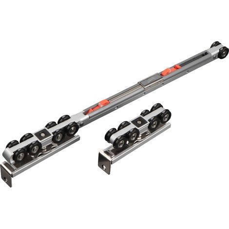 Lntyq – 47-zoll-schiebetürschiene – Bilaterale Dämpfung Für Türen Bis 70 Kg – Für Holz Und Metall – Soft-close-system