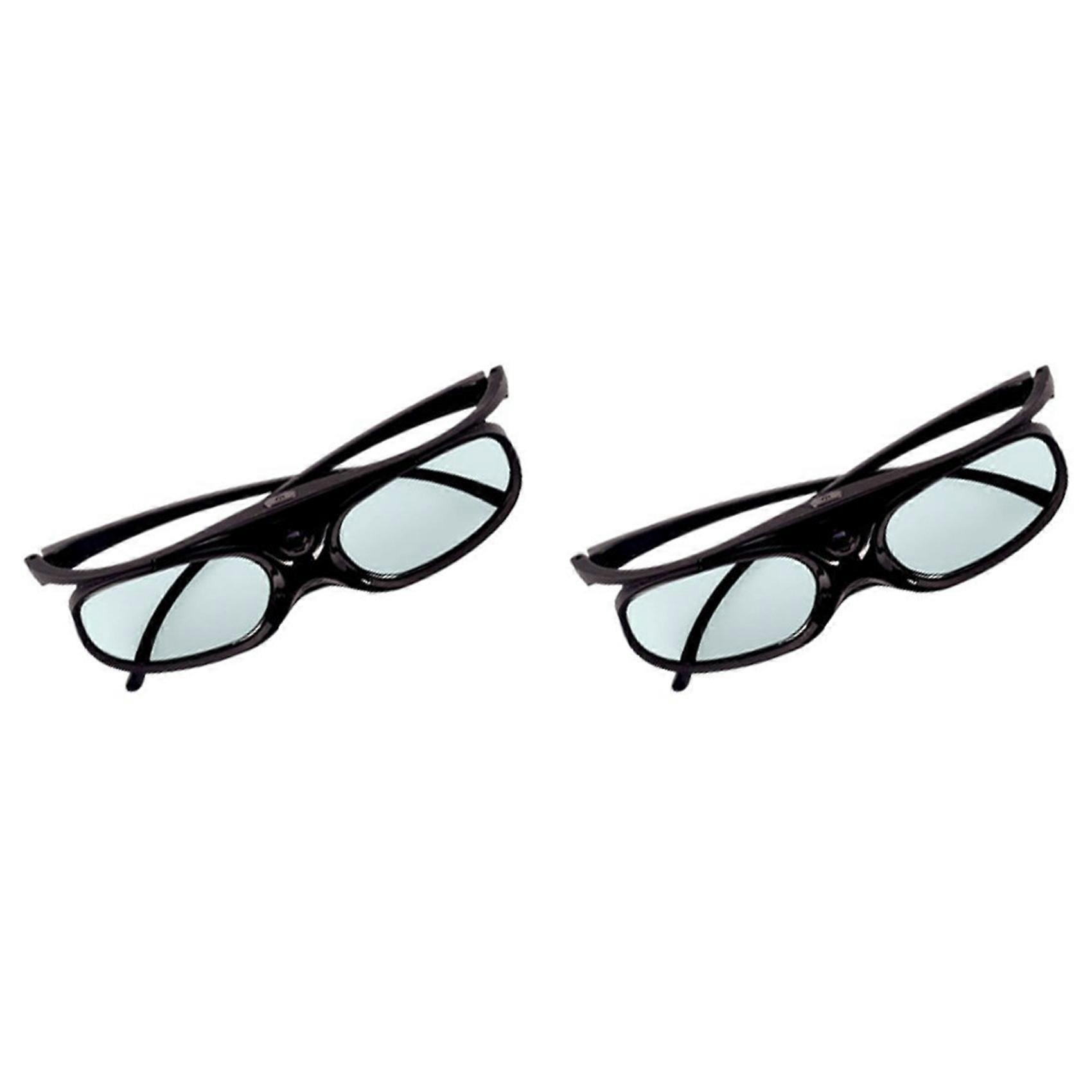Paires De Lunettes 3d À Obturateur Actif Avec Fonction De Chargement Usb Dlp Link Pour Projecteurs Benq W1070, W700 Et Dell (lunettes 3d, Lunettes Dlp)