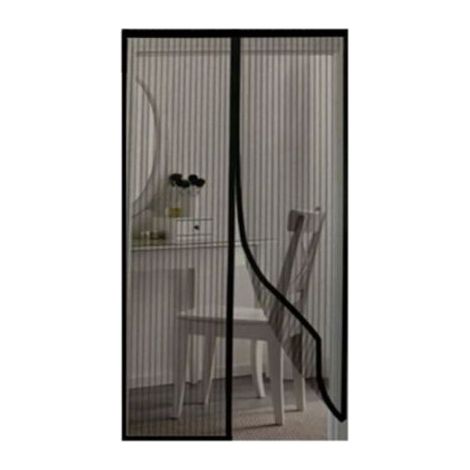 Magnetische Moskitonetz-tür – 100 X 210 Cm, Schwarz – Selbstschließend, Ohne Bohren, Insektenschutz Für Zuhause Und Wohnmobil