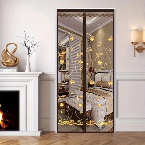 Magnetisches Moskitonetz 100x210 Cm - Mückenschutz Ohne Bohren Für Den Sommer, Geeignet Für Türen Und Fenster.
