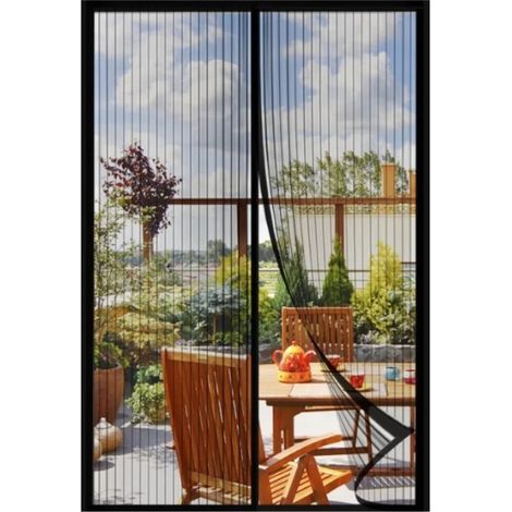 Magnetisches Moskitonetz Für Türen, 180 X 220 Cm, Automatisches Schließen, Anti-mücken, Schwarz.