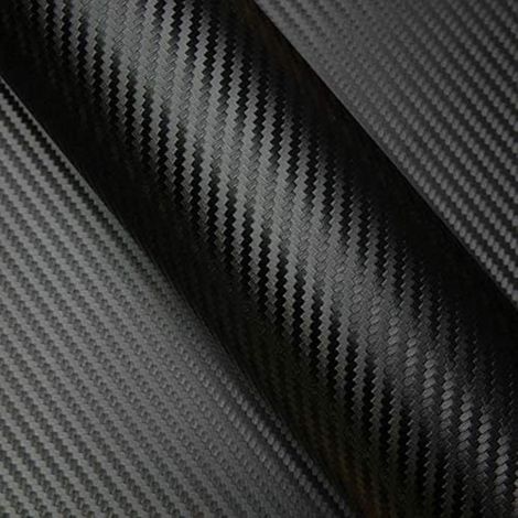 Matte Carbonabdeckung, 20x120 Cm Auto-carbonfolie, Schwarzer Aufkleber, Geeignet Für Alle Arten Von Glatten Oberflächen