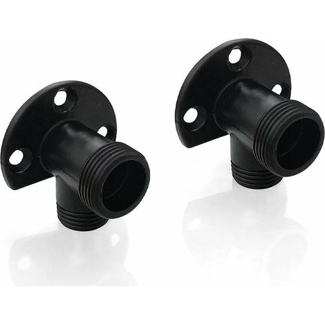 Mattschwarzes Installationsset Für Verbindungsschlauch Für Freiliegenden Wasserhahn, Außenduschsystem, Oberflächenumwandlung Npt 1/2 Stecker Auf G 3/4 Stecker, 2 Stück