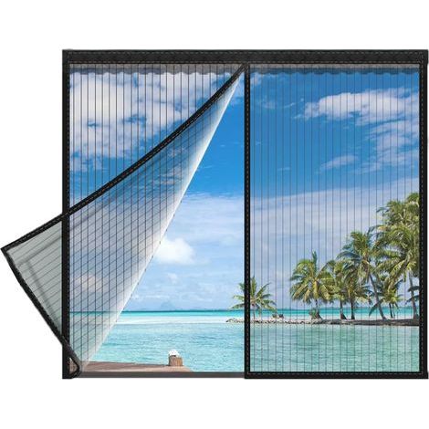 Maßgeschneidertes Magnetisches Fliegengitterfenster, Leistungsstarke Magnete, Magnetisches Fliegengitterfenster, Automatisches Schließen Von Oben Nach Unten, Keine Lücke, Abnehmbar, Einfach Zu Install