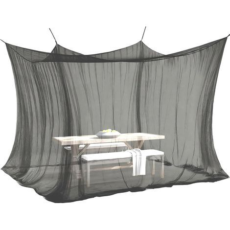 Moskitonetz Für Den Innen- Und Außenbereich, 300 X 300 X 250 Cm, 220 Mesh, Für Zelt, Wohnwagen (schwarz)
