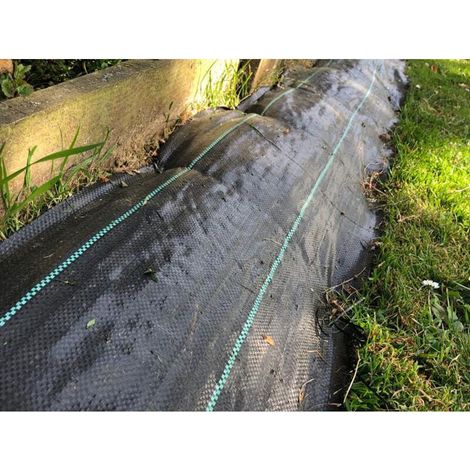 Mulchtuch – Schwarz – 130 G/m² – Kleine Größe 1,5 M X 10 M Schwarz