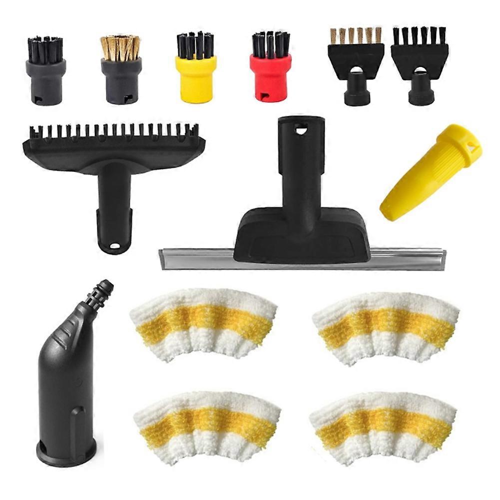 Ensemble De Racleurs Pour Vitres, Brosses Rondes Et Balais Vapeur Pour Nettoyeurs Vapeur Karcher Sc1, Sc2, Sc3, Sc4, Sc5 Et Sc7 - Pièces De Rechange