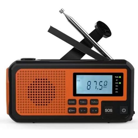 Outdoor Multifunktionale Handkurbel Notfall Solar Radio Leselampe Taschenlampe Power Bank Katastrophenschutz Xxw