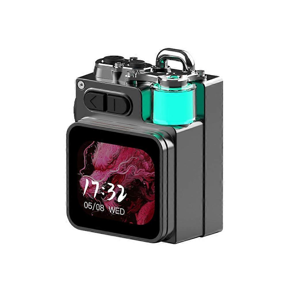 Enceinte Mécanique Sans Fil En Métal Avec Écran Led, Caisson De Basses Rgb Et Horloge Calendrier.