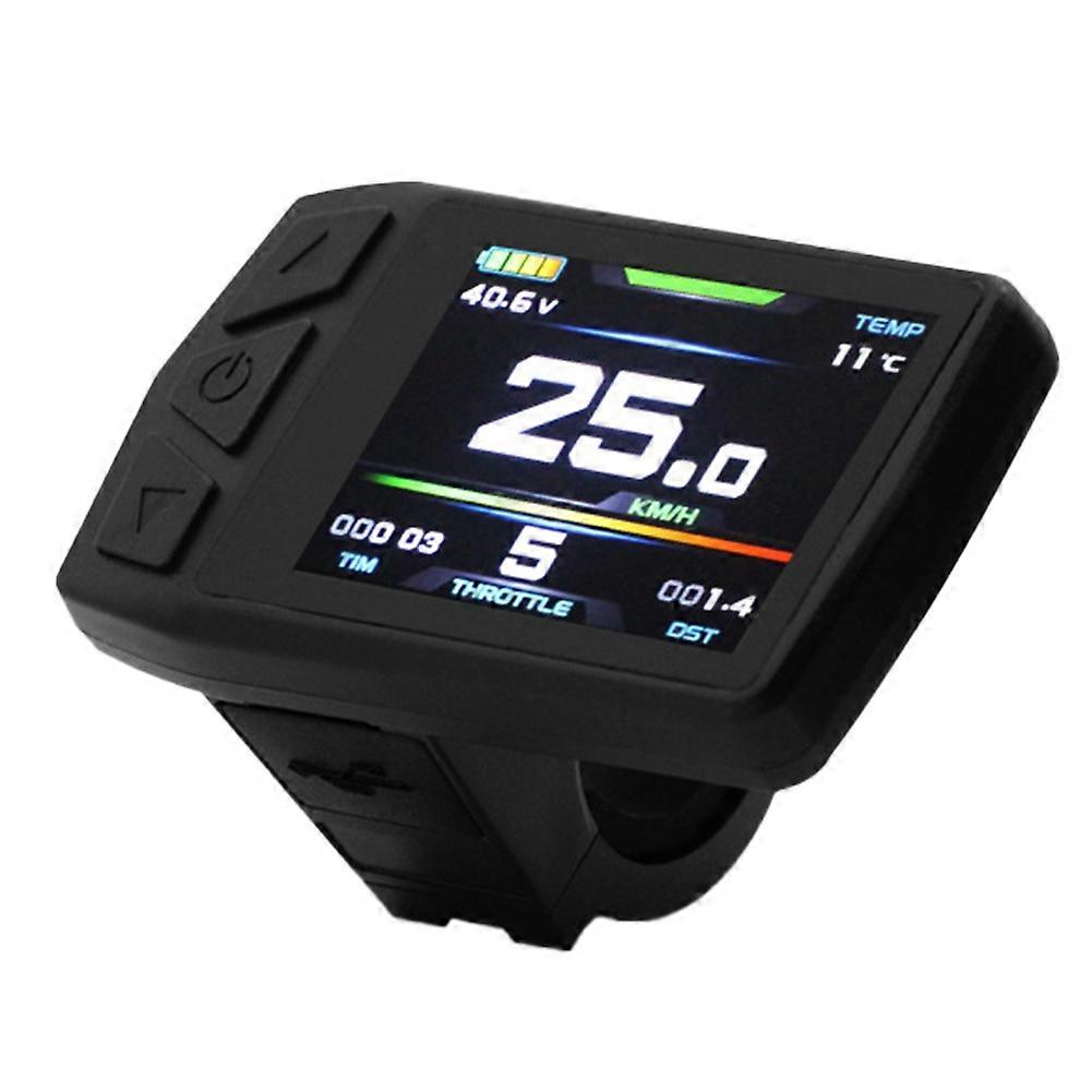Compteur Lcd Couleur Intelligent Pour Vélo Électrique Kt Tf01u 24v 36v 48v, Étanche, Avec Connecteur Sm.
