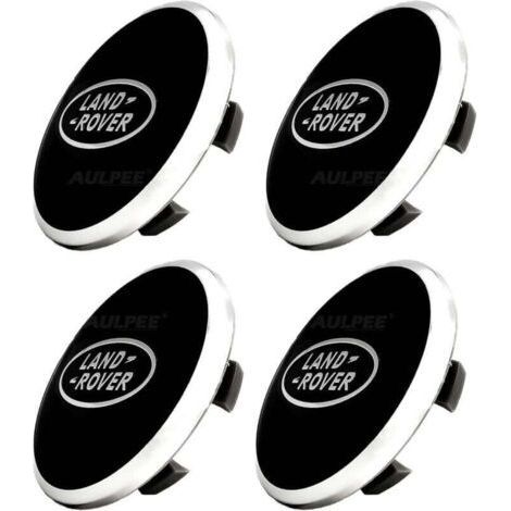 Radkappe Mit Zentralem Logo 62 Mm Aus Abs, Kompatibel Mit Land Rover-zubehör (lr Schwarz - Schwarz)