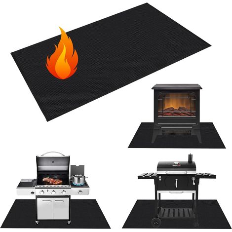 Rapanda – Schutzmatte 100x182 Cm – Hitzebeständigkeit Bis 600 ℃ – Wasserdicht Und Wiederverwendbar – Für Grill Und Außenkamin