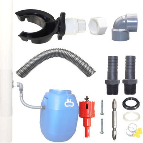 Regenwasserrückgewinnungssystem Für Dachrinnen Ø 100-110 Mm, Regenwasserrückgewinnungssystem Für Dächer Bis 80 M², Regenwassersammler, Wassersammler Mit Klimaanlage