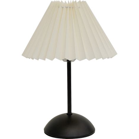 Retro-tischlampe, Plissierte, Schirmförmige Nachttischlampe, Nachtlicht, Geeignet Für Schlafzimmer