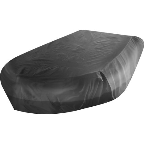 S-giant Wasserdichte Aufblasbare Bootsabdeckung, Wasserdichte Uv-schutzabdeckung, Oxford Con Kajakabdeckung Für Alle Jahreszeiten 210d (schwarz, 230 X 165 X 46 Cm)