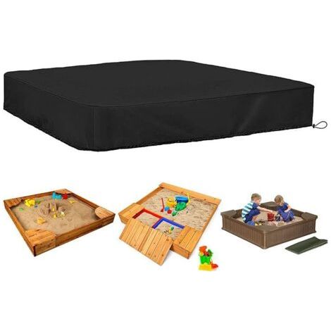 Sandkastenplane 190t, Quadratisch, 150 X 150 X 20 Cm, Wasserdicht, Mit Kordelzug