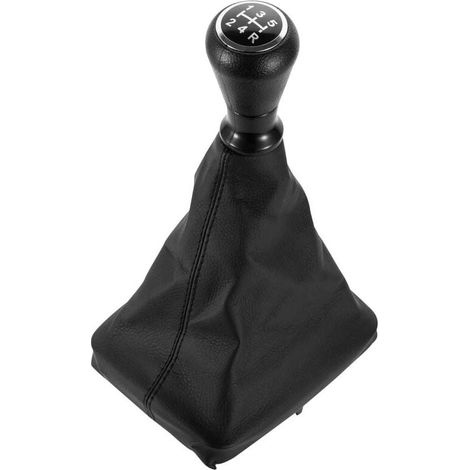 Schaltmanschette Schaltknaufmanschetten 206406 Aus Schwarzem Leder Citroen Peugeot