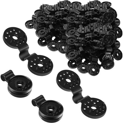 Schattentuch-clips, 50 Stück Schattentuch-clip, Kunststoff-clips Für Schattentuch, Schattentuch-clips, Spezieller Clip Mit Kunststofftülle (schwarz)