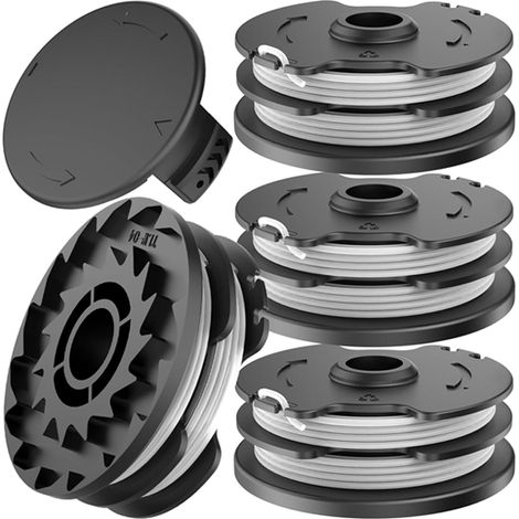 Schneiddrahtspule 4 Stück Für Parkside Prta 20-li A1/b1/b2/c3, Prt 300 A1, Prt 550 A1/a3, Durchmesser: 1,6 Mm, Länge: 8,3 M, Spule Tlp-01 (4 Rollen + 1 Kappe) Tonchean