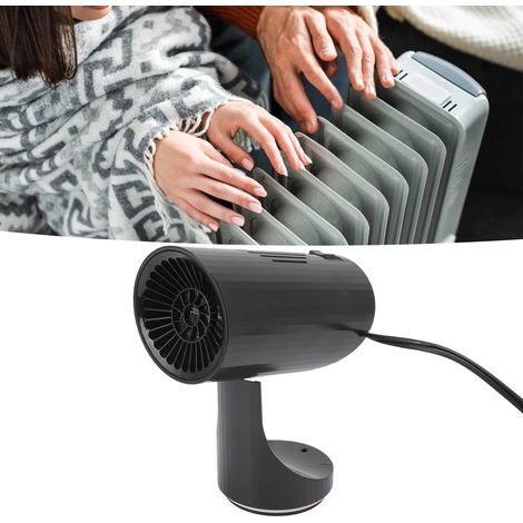 Schwarze Tragbare Autoheizung, Schnelle Erwärmung, Automatischer Überhitzungsschutz, Auto-windschutzscheiben-entfroster, 150 W, 12 V