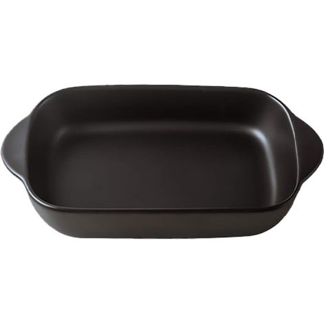 Schwarze Kleine Rechteckige Keramik-backform Für Den Ofen – Gratinform – 23 X 12,5 Cm (550 Ml) – Fei Yu