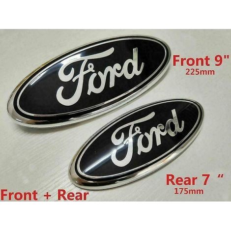 Schwarzes Kühlergrillemblem Vorne Und Hinten Für Ford Transit (2006–2014, Mk6 Und Mk7)