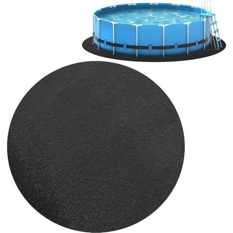Schwimmbad-bodenmatte, Oberirdische Schwimmbadmatte, Runde Schwimmbadmatte Für Perforationskratzer, Durchmesser 4,6 M