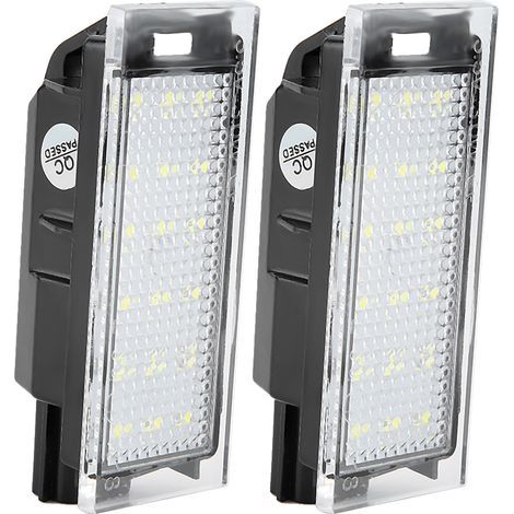 Set Mit 2 Led-kennzeichenbeleuchtungslampen Für Twingo/clio/megane/lagane