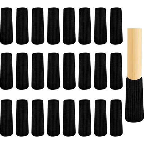 Set Mit 24 Stuhlsocken Aus Filz, Ausgestattet Mit Rutschfesten Filzgleitern, Schützt Die Böden Von Tischen Und Möbeln, Verhindert Kratzer Und Reibungsgeräusche