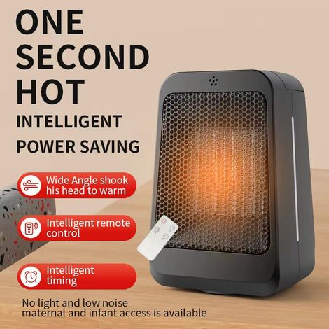 Standheizung, 1500 W Elektrischer Heizkörper, Mini-keramik-heizlüfter, 2 Heizmodi, Badezimmer, Zuhause, Büro