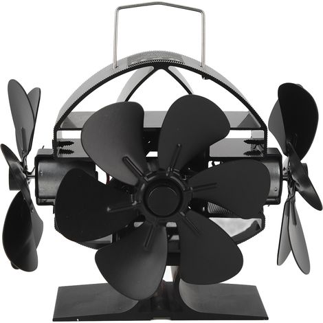 Tonysa Thermoventilator Für Holzofen, Holzbrennerventilator, 18 Flügel, Wärmebetrieben, Holzbrenner-öko-feuerventilator