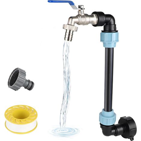 Tankhahn 1000l Messing Tankanschluss 1000l Ibc Tankadapter Tankadapter S60x6 Grobgewinde 3/4'' Ibc Tankanschluss Wasserhahn Kit