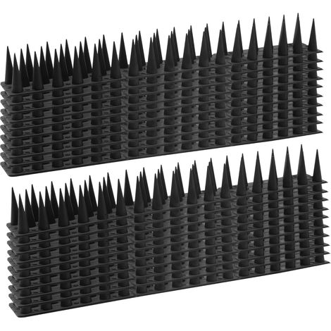 Taubenabwehr-spikes Aus Kunststoff, Taubenabwehr Im Freien, Vertreibt Eichhörnchen, Waschbären, Möwen, Tauben, Vogelspikes Für Terrassen, Dächer, Fensterbretter, Brücken (0,3 M, Schwarz)